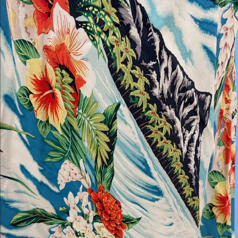 Citron Tropical Floral Maxi Skirt - Picture 3 of 3
